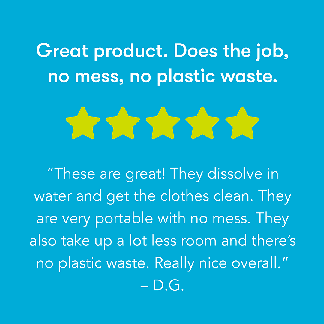 Laundry Sheets Testimonial