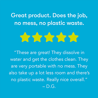 Laundry Sheets Testimonial