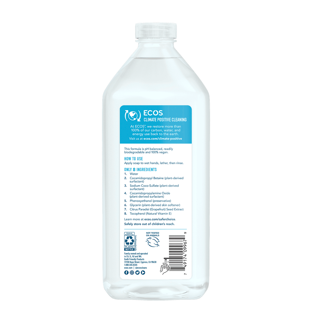 Free & Clear Hand Soap Refill Back
